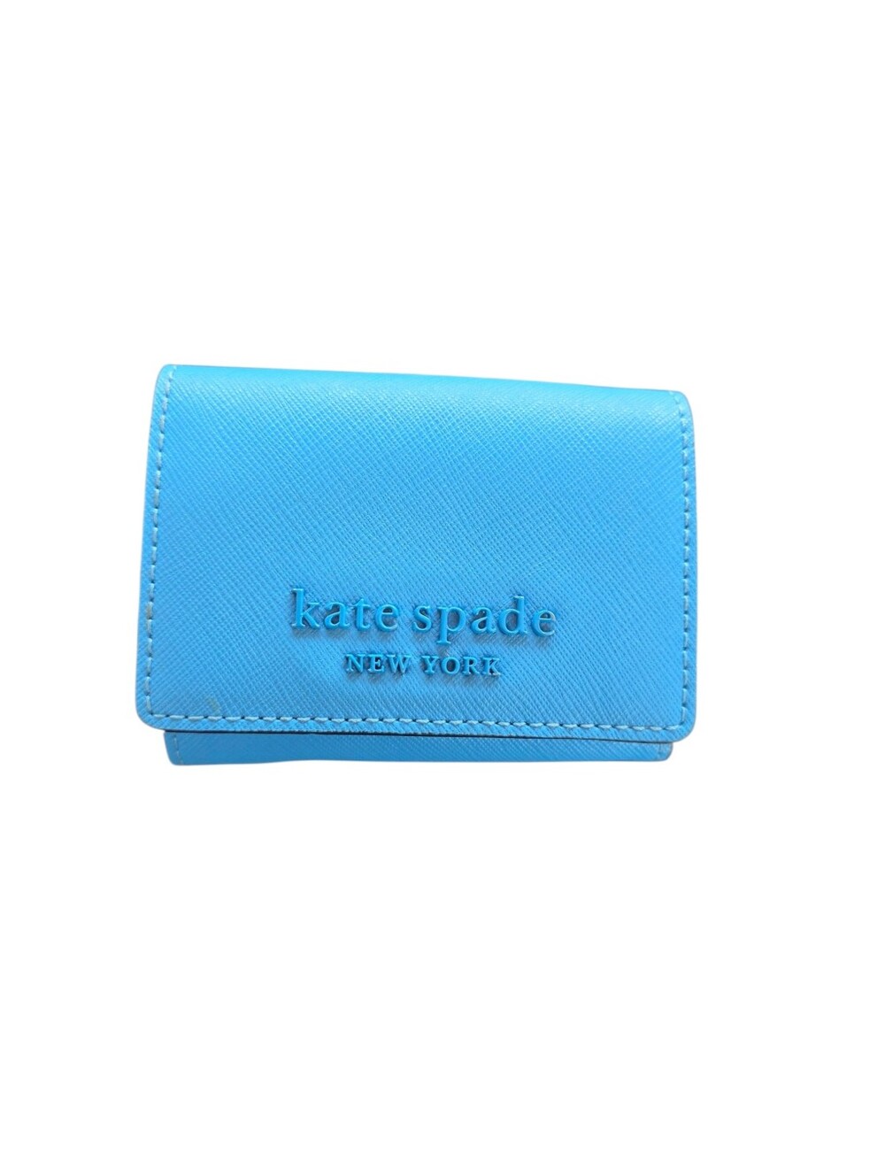 kate spade Bright Blue Leather Wallet Card Holder
